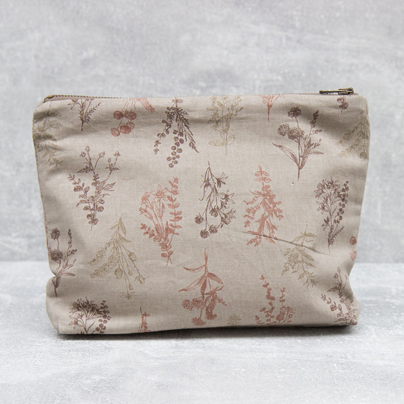 Die Mercerie Project Bag Small Botanical taupe