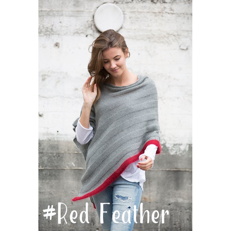 Anleitung Red Feather Poncho