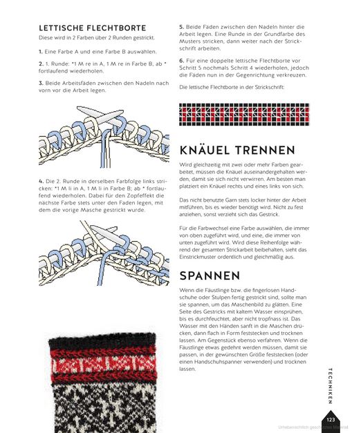 Lettisch Stricken. 50 originelle Strickmuster für Handschuhe und Stulpen