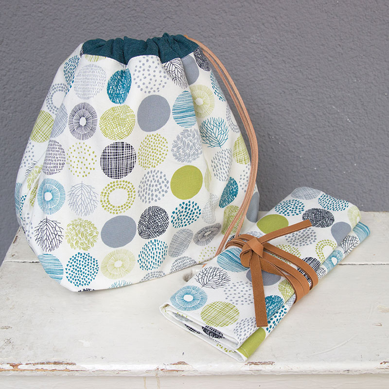 Die Mercerie Project Bag Polkadots Teal