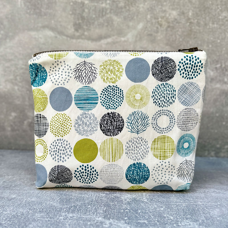 Die Mercerie Project Bag Small Polkadots teal