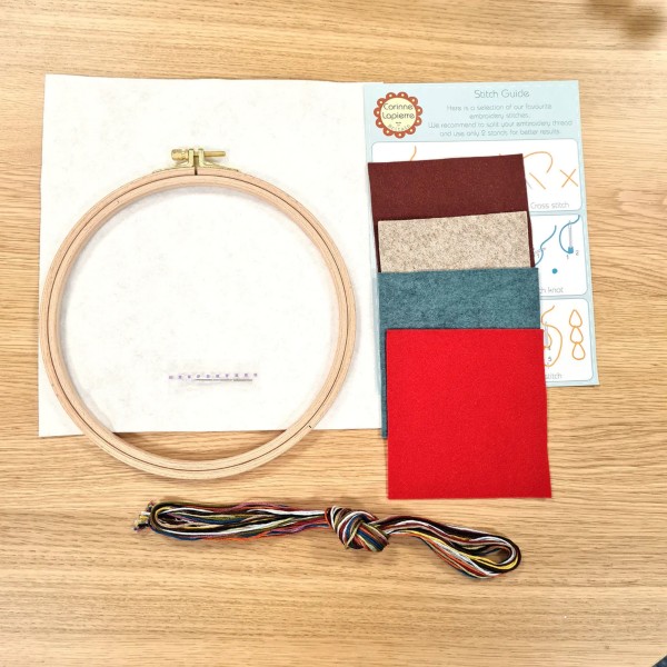 Corinne Lapierre Stick Kit Robin Applique Hoop Art Kit