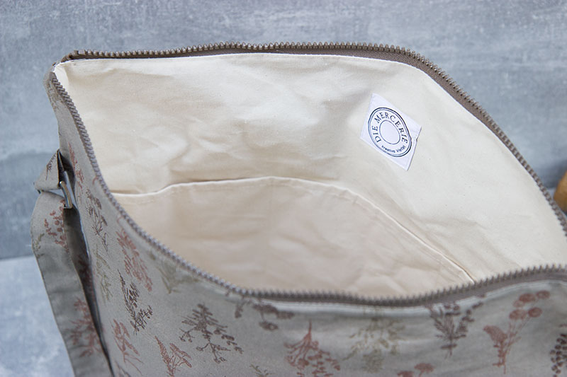 Die Mercerie Project Bag Travel Botanical Taupe